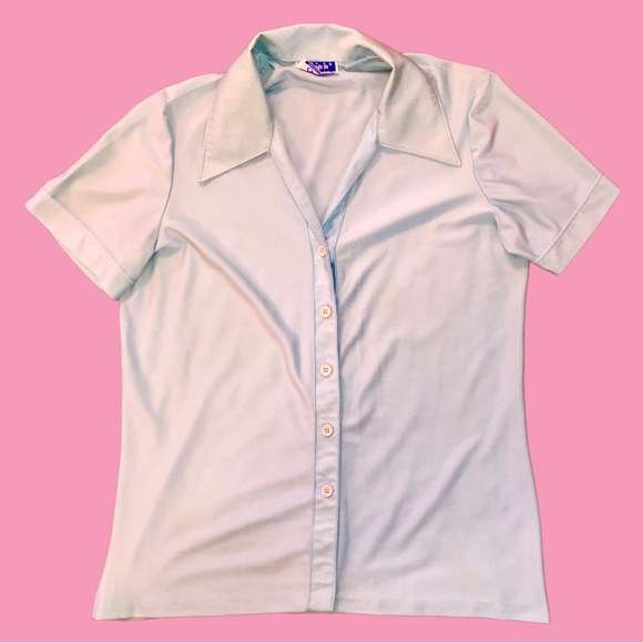 Ship n Shore Vintage Light Blue Button Down - Picture 2 of 5